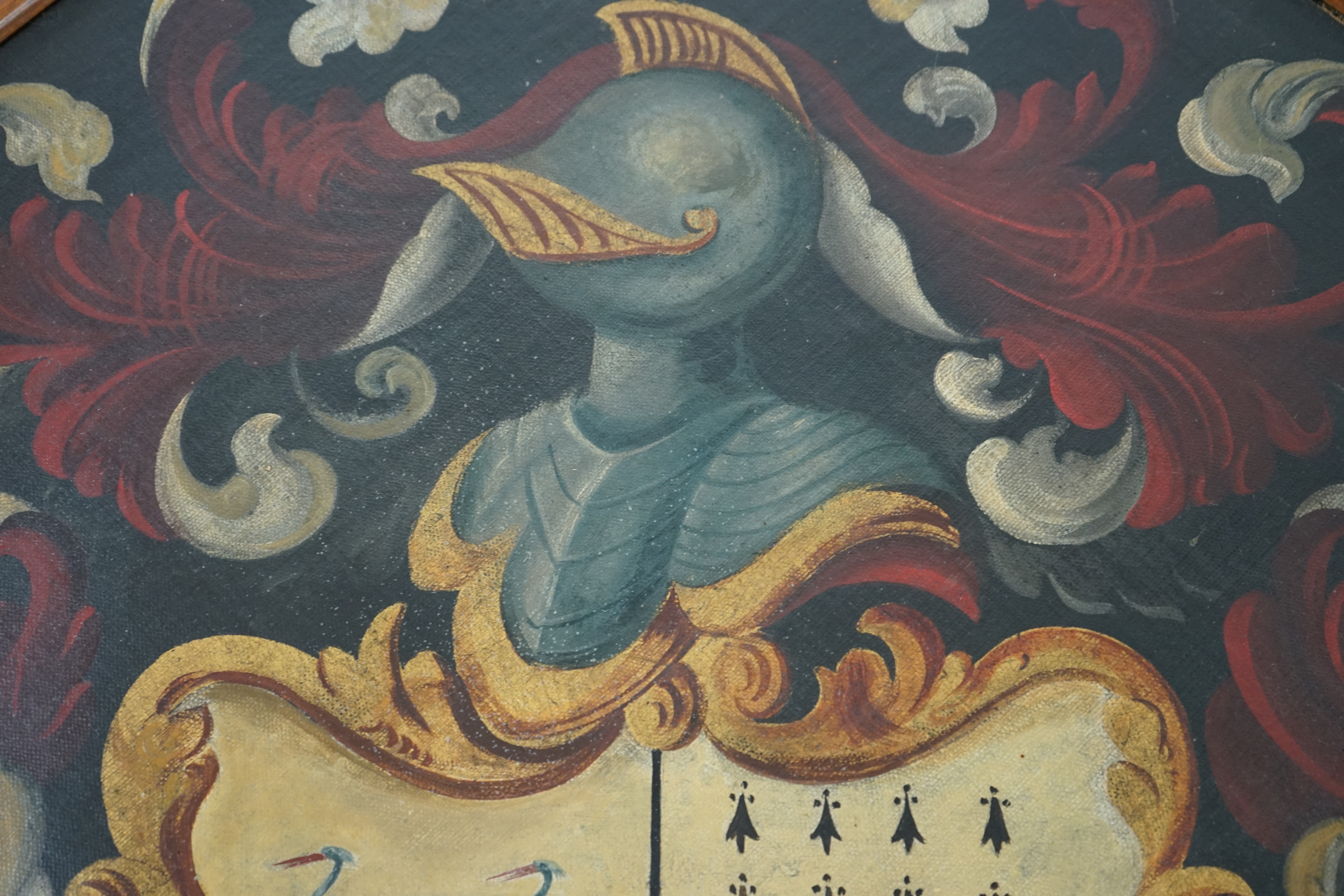An early 19th century oil on canvas hatchment